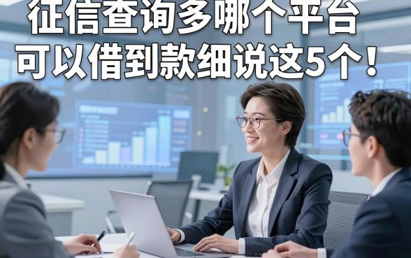 征信查询多哪个平台可以借到款细说这5个！本篇为您详细力荐！