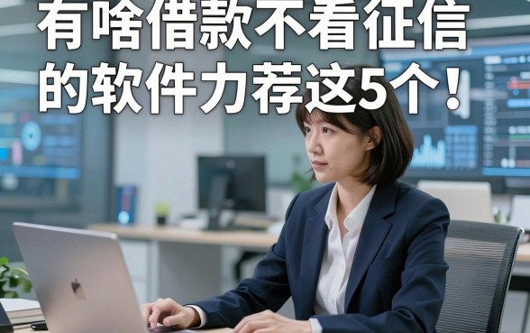 有啥借款不看征信的软件力荐这5个！本文为您详细规整！