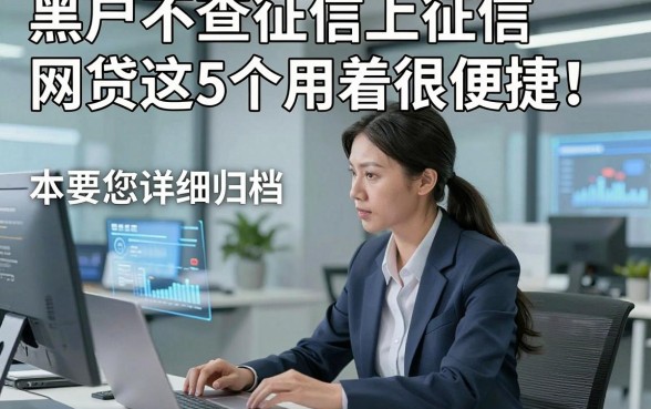 黑户不查征信上征信网贷这5个用着很便捷！本文为您详细归档！