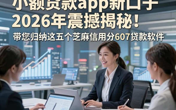 小额贷款app新口子2026年震撼揭秘！带您归纳这五个芝麻信用分607贷款软件