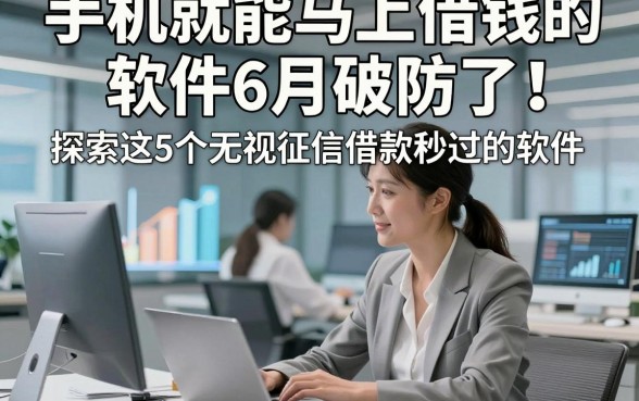手机就能马上借钱的软件6月破防了！探索这5个无视征信借款秒过的软件