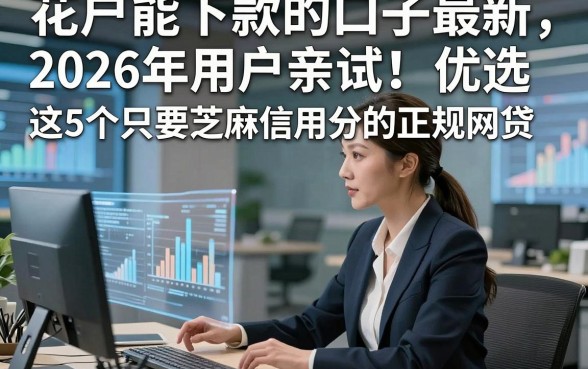 花户能下款的口子最新2026年用户亲试！优选​这5个只要芝麻信用分的正规网贷