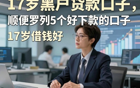 17岁黑户贷款口子，顺便罗列5个17岁借钱好下款的口子