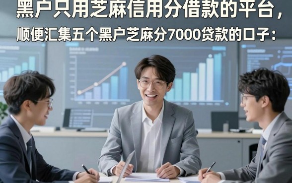 黑户只用芝麻信用分借款的平台，顺便汇集五个黑户芝麻分7000贷款的口子