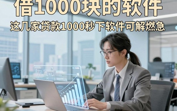 借1000块的软件，这几家贷款1000秒下软件可解燃急