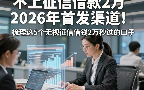 不上征信借款2万2026年首发渠道！梳理这5个无视征信借钱2万秒过的口子