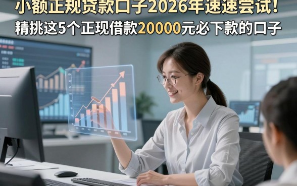 小额正规贷款口子2026年速速尝试！精挑这5个正规借款20000元必下款的口子