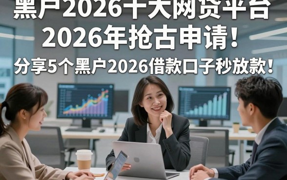 黑户2026十大网贷平台2026年抢占申请！分享5个黑户2026借款口子秒放款