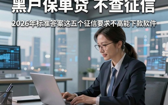 黑户保单贷 不查征信，2026年标准答案这五个黑户保单贷对征信要求不高能下款软件