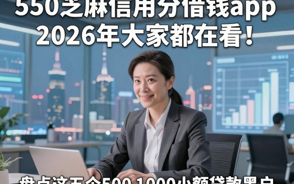 550芝麻信用分借钱app2026年大家都在看！顺便盘点这五个500 1000小额贷款黑户