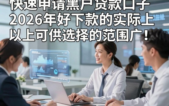 快速申请黑户贷款口子2026年好下款的实际上可供选择的范围广！，今天为您全面归总这5个黑户网贷软件！