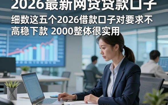 2026最新网贷贷款口子，细数​这五个2026借款口子对要求不高稳下款2000整体很实用