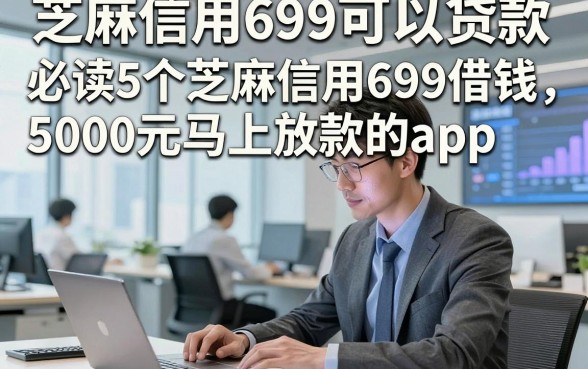 芝麻信用699可以贷款，必读5个芝麻信用699借钱5000元马上放款的app