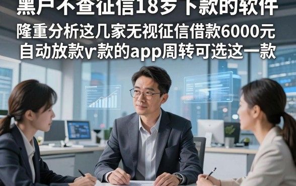 黑户不查征信18岁下款的软件，隆重分析这几家无视征信借款6000元自动放款的app周转可选这一款