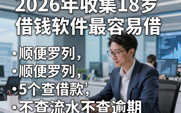 2026年收集18岁借钱软件最容易借，顺便罗列5个不查流水不查逾期的借款