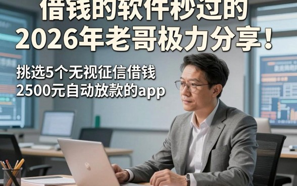 借钱的软件秒过的2026年老哥极力分享！挑选5个无视征信借钱2500元自动放款的app