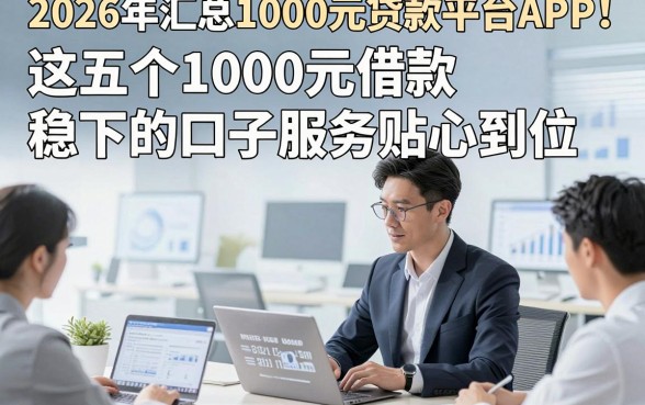 2026年汇总1000元贷款平台APP！这五个1000元借款稳下的口子服务贴心到位