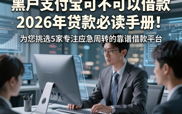 黑户支付宝可不可以借款2026年贷款必读手册！为您挑选5家专注应急周转的靠谱借款平台