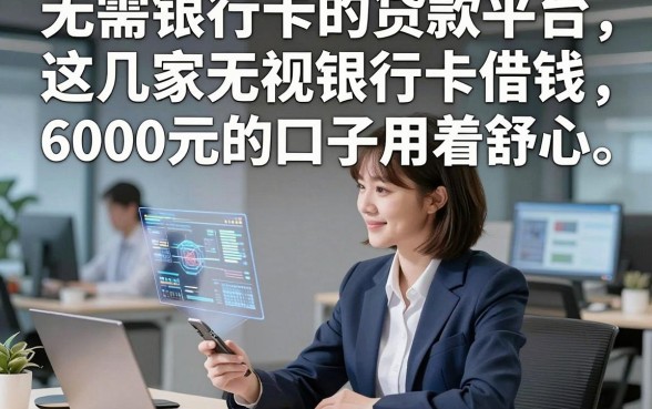 无需银行卡的贷款平台，这几家无视银行卡借钱6000元的口子用着舒心