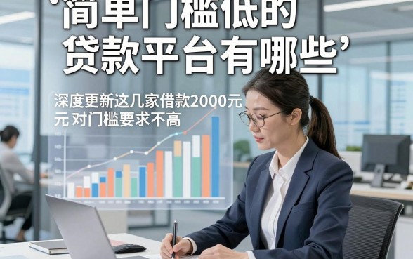 简单门槛低的贷款平台有哪些，深度更新这几家借款2000元对门槛要求不高口子