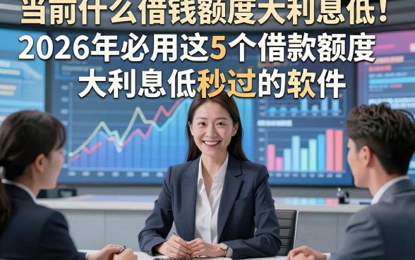 当前什么借钱额度大利息低！2026年必用这5个借款额度大利息低秒过的软件