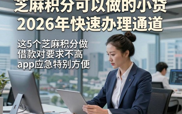 芝麻积分可以做的小贷2026年快速办理通道，这5个芝麻积分做借款对要求不高app应急特别方便