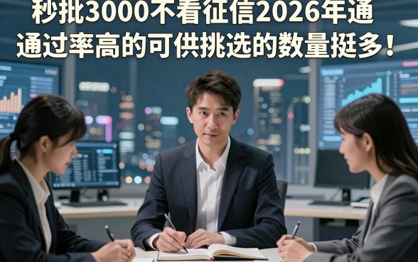 秒批3000不看征信2026年通过率高的可供挑选的数量挺多！，本篇为您详细归类​这五个黑户借钱软件！