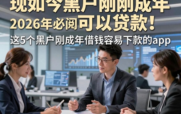 现如今黑户刚刚成年可以贷款！2026年必阅​这5个黑户刚成年借钱容易下款的app