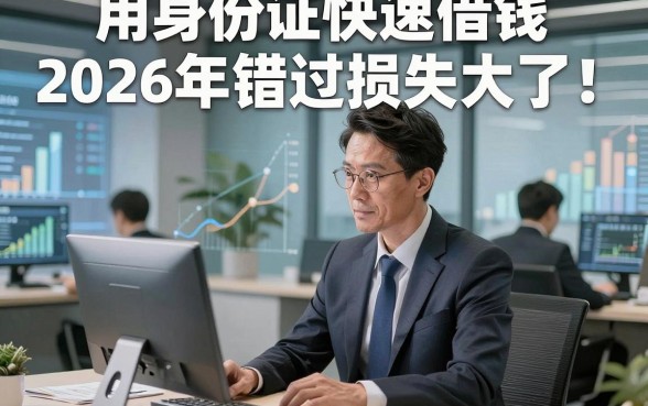 用身份证快速借钱2026年错过损失大了！本文为您精心严挑！