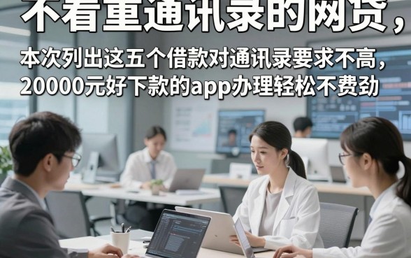不看重通讯录的网贷，本次列出这五个借款对通讯录要求不高20000元好下款的app办理轻松不费劲