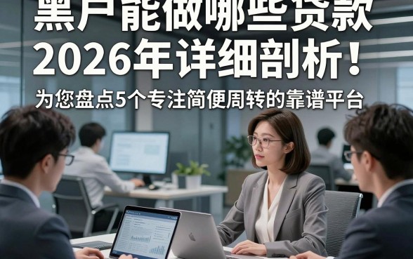 黑户能做哪些贷款2026年详细剖析！为您盘点5个专注简便周转的靠谱平台