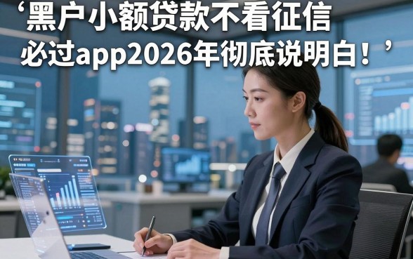 黑户小额贷款不看征信必过app2026年彻底说明白！本篇为您隆重归档！