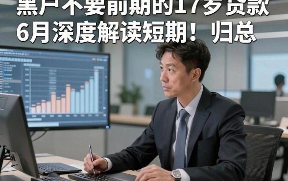 黑户不要前期的17岁贷款6月深度解读短期！归总​这5个黑户借钱7000元私人放款的口子