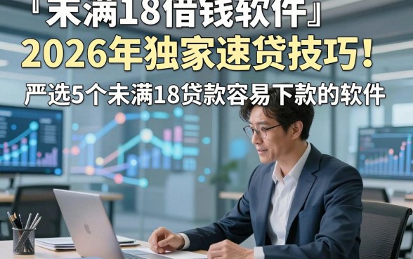 末满18借钱软件2026年独家速贷技巧！严选5个未满18贷款容易下款的软件