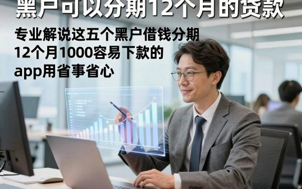 黑户可以分期12个月的贷款，专业解说这五个黑户借钱分期12个月1000容易下款的app使用省事省心