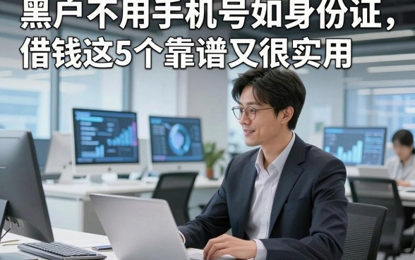 黑户不用手机号如身份证借钱这5个靠谱又很实用，本文为您深度清点！