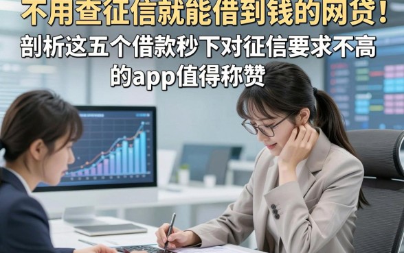 不用查征信就能借到钱的网贷，剖析这五个借款秒下对征信要求不高的app值得称赞