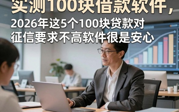 实测100块借款软件，2026年这5个100块贷款对征信要求不高软件很是安心