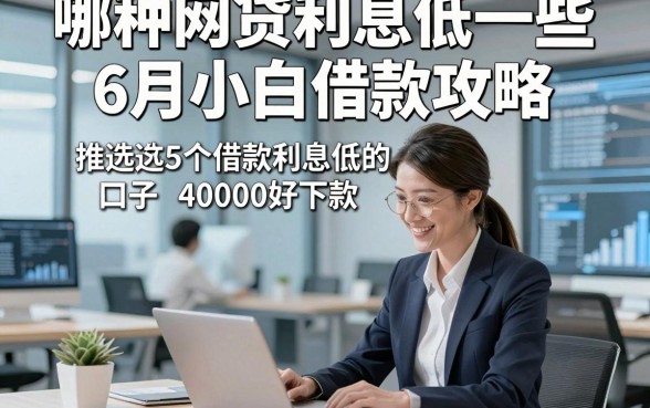 哪种网贷利息低一些6月小白借款攻略，推选这5个借款利息低的口子40000好下款