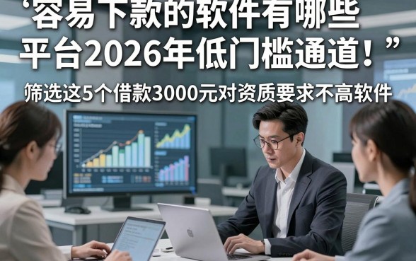 容易下款的软件有哪些平台2026年低门槛通道！筛选这5个借款3000元对资质要求不高软件