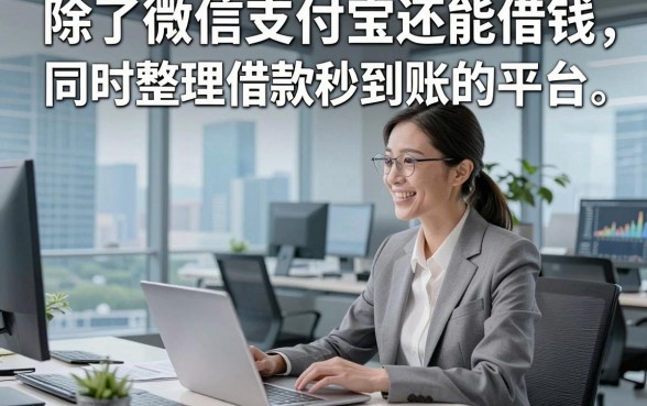 除了微信支付宝还能借钱，同时整理5个借款秒到账的平台