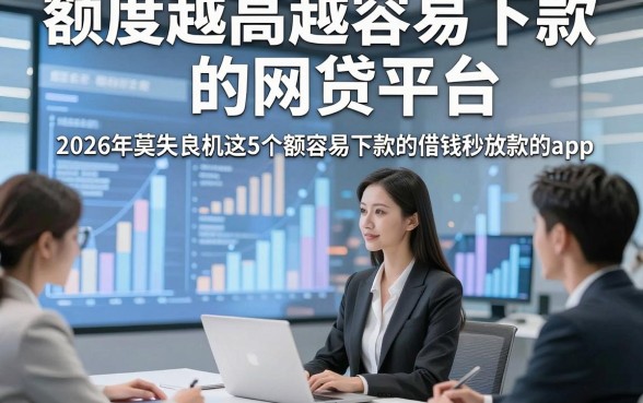 额度越高越容易下款的网贷平台，2026年莫失良机这5个额度越高越容易下款的借钱秒放款的app