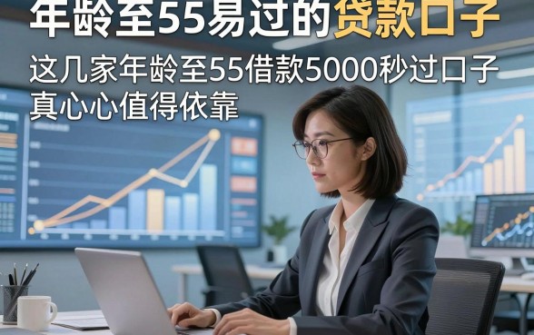 年龄至55易过的贷款口子，这几家年龄至55借款5000秒过口子真心值得依靠