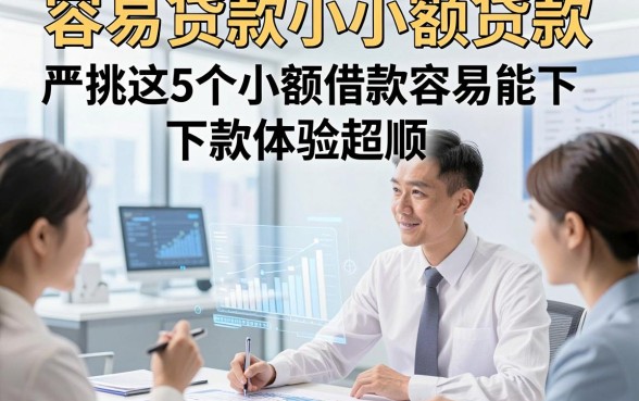 容易贷款小小额贷款，严挑这5个小额借款容易能下款app体验超顺