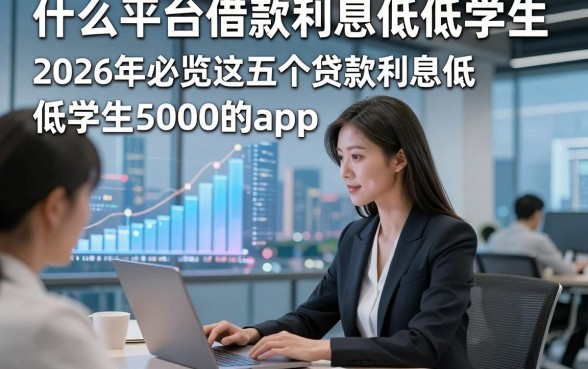 什么平台借款利息低低学生，2026年必览这五个贷款利息低低学生5000的app