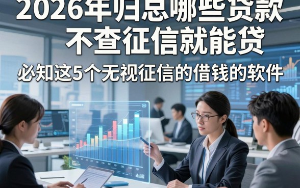 2026年归总哪些贷款不查征信就能贷，必知这5个无视征信的借钱7000的软件