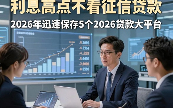 利息高点不看征信贷款，2026年迅速保存5个2026贷款大平台