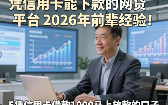 凭信用卡能下款的网贷平台2026年前辈经验！同时分享5个凭信用卡借款1000马上放款的口子