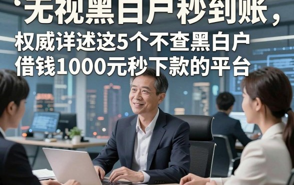 无视黑白户秒到账，权威详述这5个不查黑白户借钱1000元秒下款的平台