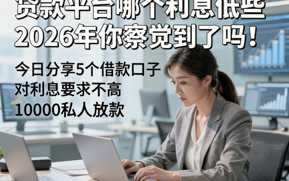 贷款平台哪个利息低些2026年你察觉到了吗！今日分享5个借款口子对利息要求不高10000私人放款